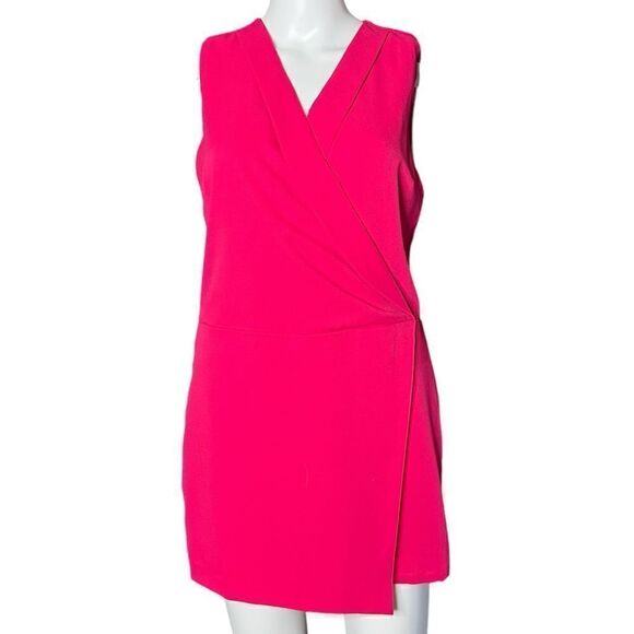 HyFve V Neck Wrap Romper Hot Pink Size Medium - Picture 1 of 4